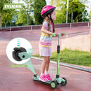 Kids Scooter,Lighted Wheels and 3 Adjustable Height Handlebars Scotters for Kids 3-12,3 Wheel Toddler Kick Scotter for Boys & Girls up to 132 Lbs. by TinyTreasures Baby Boutique