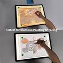 Phylosal Rechargeable A3 Light Pad with Built-in Stand & Bag, Magnetic Tracing Light Box for Drawing, Diamond Art Light Board with Side Button, Super Bright Light Table for Diamond Painting Black by TinyTreasures Baby Boutique