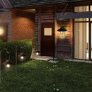 pearlstar Solar Lantern Outdoor Hanging Light Metal Solar Lamp with Warm White Edison Bulb Design for Garden Yard Patio Proch Decor(Black) by GreenHaven Gardens