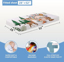Personalized Baby Crib Bedding Set, 5 Pcs Custom Nursery Bedding Set for Girl Boy, Soft Jungle Animals Crib Set with Name, Double Layer Baby Bedding Crib Set, Toddlers Infants Customized Gift by TinyTreasures Baby Boutique