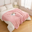 YUSOKI Luxury 3D Bubble Throw Blanket 3.1lb,All Ages,Home Decoration, (Light Pink,60 * 80inches) by CozyNest Decor