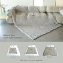 Maetoow Tighter Version Chenille Chunky Knit Blanket Throw （60×80 Inch）, Handmade Warm & Cozy Blanket Couch, Bed, Home Decor, Soft Fleece Banket, Boho Thick Blankets and Giant Yarn Throws，Brown by CozyNest Decor