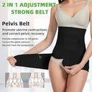 2 in 1 Postpartum Belly Band Wrap Black, C-Section Support Belt XX-Large, Post Partum Support Recovery Waist/Pelvis Belt, Hysterectomy Belly Band Binder Girdle Stomach by TinyTreasures Baby Boutique