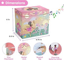 Jewelkeeper Jewelry Box for Girls - 2-Drawer Music Box with Little Queen Ballerina Dancing to Swan Lake, Cute Pink Design, Keepsake Storage for Treasured Accessories - 6.75 x 5.25 x 6 inches by TinyTreasures Baby Boutique