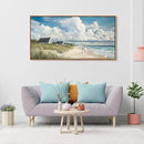 HGUAOA Coastal Canvas Wall Art - Large Landscape Wall Art for Living Room - Ocean and Beach Painting - Blue Artwork for Bedroom Decor - Above Bed Wall Pictures -Beach Theme Print Art by CozyNest Decor