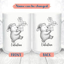 Cute Bear Animal Coffee Cup, Personalized Bear Lover Accent Mug Gift For Men Women Birthday Christmas, Customized Name Animal Coffee Mug Gift For Daughter Son Kids Child, Bears White Teacup 11 15 Oz by TinyTreasures Baby Boutique