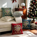 2 Pcs Grey Chenille Vintage Embroidered Throw Pillow Covers 18x18in,Grey Tassel Vintage Pattern Pillow Covers, Floral Embroidered Cushions Covers for Sofa Couch Bed Chairs Car by CozyNest Decor
