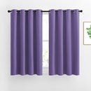 NICETOWN Half Window Curtains for Bedroom - Grommet Modern Thermal Insulated Blackout Window Treatments Sound Reducing for Nursery/Kitchen, Lilac Purple, W46 x L54, Set of 2 by TinyTreasures Baby Boutique