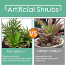 Hollyone Large Artificial Succulents Plants Faux Succulents in Pots Fake Succulent Potted Plants with Black Ceramic Pot for Home Decor Office Desk Bathroom Living Room Indoor & Outdoor Decorations by GreenHaven Gardens