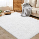 4x6 Area Rug for Living Room: Fluffy Shag Soft Washable Rugs Fuzzy Plush Indoor Carpet for Bedroom Nursery Playroom Dorm Kids Girls Boys Room (White, 4'x6') by TinyTreasures Baby Boutique