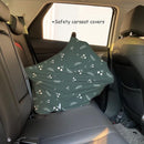 Carseat Covers for Baby Breastfeeding – Multi use Car Seat Canopy Cover, Infant Stroller Canopy Cover for Girls (Green Print) by TinyTreasures Baby Boutique