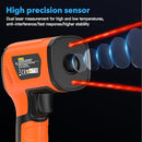 MESTEK Infrared Thermometer Temperature Gun -40℉~2912℉, High Temp Thermometer with Thermocouple Probe, Non-contact Digital Laser Thermometer Gun 50:1 Pyrometer for Industrial HVAC Forge Metal Smelting by TinyTreasures Baby Boutique