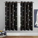Vangao Kids Curtains Black Blackout Dinosaur Curtains for Boys Kids Nursery Girls Room Silver Dino Foil Print Thermal Insulated Drapes Grommet Top Window Treatments 63 Inches Length 2 Panels by TinyTreasures Baby Boutique