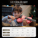 1/2 Violin Kit, Beginner Violin for Kids, Students, Complete Kids Violins Set with Case, Bow, Rosin, Ideal for Kids Violins Beginner Ages 5-9, Rose Pink by TinyTreasures Baby Boutique