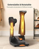 Xasla Shoe Dryer, Boot Dryer for Work Boots, Forced-air Heating Gloves & Sneakers Warmer, Folding Design with Adjustable Rack, Timer, Heat Blower Quick Drying by CozyNest Decor