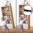 Anti Tip Furniture Anchors (2 Sets),Heavy Duty Furniture Wall Anchor,Adjustable Earthquake Straps,Furniture Anchors for Baby Proofing,Black by TinyTreasures Baby Boutique