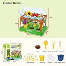 Kids Gardening Kit Greenhouse Growing Terrarium Kit Plant Growing Set Discovery Educational Gardening Gift for Boy & Girl by GreenHaven Gardens