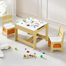 Kids Table and Chair Set, 3 in 1 Wooden Activity Table with Detachable Tabletop, Toddler Table and Chair Set with Storage Drawer, Kids Play Table for Children Art, Craft, Eating, Learning by CozyNest Decor