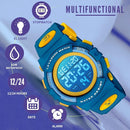 Kids Watch,Boys Watch for 3-15 Year Old Boys,Digital Sport Outdoor Multifunctional Chronograph LED 50 M Waterproof Alarm Calendar Analog Watch for Children with Silicone Band,Kids Gift by TinyTreasures Baby Boutique