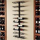 10 Bottle Wall Mount Wine Rack with Wine Glass Holder, Metal Wine Wall Rack, Wall Racks for Wine Bottles Display and Storage, Hanging Bottle Organizer for Living Dining Room Wine Cellar Bar (Black) by CozyNest Decor