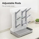 GoMaihe Baby Bottle Drying Rack: Space Saving Vertical Bottle Dryer Holder - Baby Accessories Storage Stand Organize Brushes Pacifiers on Countertop - BPA-Free - Gray by TinyTreasures Baby Boutique