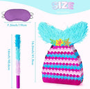 WERNNSAI Mermaid Piñata - Mermaid Party Games Decorations Mermaid Tail Piñata with Blindfold and Bat for Girls Kids Under the Sea Themed Birthday Party Supplies (12.5" x 16.5" x 3") by TinyTreasures Baby Boutique