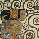 C Charlotte Home Furnishings Inc Lebensbaum Expectations Cushion Cover | Pure Cotton Decorative Cushion Case | Cushion Cover for Indoor Use | 17x17 Inch Cushion Cover for Living Room I By Gustav Klimt by CozyNest Decor