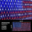 Solar American Flag Lights, Independence Day Decorations 2-in-1 Solar Powered & Plug in US Flag Lights 420 LED 8 Modes Waterproof Flag Lights for July 4th Independence Day, Garden, Yard Decorations by GreenHaven Gardens