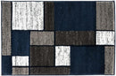 Rugshop Contemporary Modern Boxes Area Rug 2' x 3' Navy by TinyTreasures Baby Boutique