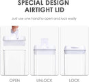 Vtopmart 6 PCS Airtight Food Storage Containers, BPA Free Plastic Snack Containers with Easy Lock Lids, for Kitchen Pantry Organization and Storage, Include 24 Labels, 0.8L by CozyNest Decor