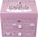 Music Jewelry Box for girls Pink Princess Castle girls jewelry box Little girl birthday christmas Gift kids jewelry box Organizer by TinyTreasures Baby Boutique