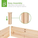 Best Choice Products 8x2ft Outdoor Wooden Raised Garden Bed Planter for Vegetables, Grass, Lawn, Yard - Natural by GreenHaven Gardens