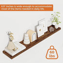 Floating Shelves for Wall, 40 Inch Floating Shelves for Home Decor, Wall Mounted Rustic Wood Shelves, Bathroom, Hanging Deep Shelf for Bedroom, Living Room, Kitchen (Rustic Brown, Set of 2) by CozyNest Decor