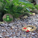 Spoontiques - Garden Décor - Yoga Frog Stepping Stone - Decorative Stone for Garden by CozyNest Decor