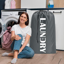 Sylfairy Laundry bags, 2 Pack Travel Laundry Bag for Dirty Clothes with Drawstring, Heavy Duty Laundry Bag for Traveling Camping, Easy Fit a Laundry Hamper or Basket Travel Essentials by TinyTreasures Baby Boutique