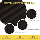 NICETOWN Toffee Brown Curtain Panels - Home Decoration Thermal Insulated Solid Grommet Blackout Curtains/Drapes for Hall/Sliding Door (80" Wide by 108" Long, Black, Set of 2) by TinyTreasures Baby Boutique