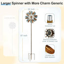 Solar Wind Spinners 87 Inch Extra Large Metal for Yard, Garden Decor Yard Art Windmills for Outdoor by CozyNest Decor