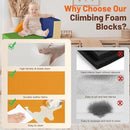 4-Piece Soft PU Leather Toddlers Climbing Toys, Foam Climbing Blocks for Toddlers, Baby Play Set Foam Climb Structures for Toddler 3+, Indoor Crawl Activity Play Gym by TinyTreasures Baby Boutique