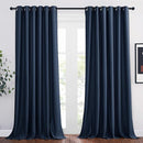 NICETOWN Blackout Draperies Curtain Panels - Window Treatment Thermal Insulated Solid Grommet Blackout Curtains/Panels/Drapes for Bedroom (Navy, Set of 2, 80 by 95 Inch) by TinyTreasures Baby Boutique