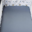 Pack n Play Sheet Stretchy Fitted Portable Mini Crib Sheets Set 3 Pack,Playard Sheets Convertible Playard Mattress Cover,Ultra Soft Jersey Material,Elephant Tiger,Fox & Grey by TinyTreasures Baby Boutique