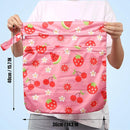 2pcs Cloth Diaper Wet Dry Bags, Waterproof Reusable Wet Bag with 2 Zipper Pockets & Handle, Washable Laundry Bags for Baby Adult Clothes Travel Beach Pool Daycare Yoga Gym Exercise Swimsuits, by TinyTreasures Baby Boutique