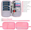 RFID Family Passport Wallet Holder Waterproof, Travel Document Organizer Credit Card Clutch Bag for Men Women by TinyTreasures Baby Boutique