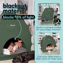Hiccapop Daydreamer Blackout Tent for Pack and Play, Patented Portable Crib Tent, Blackout Canopy Crib Cover, Sleep Pod for Kids by TinyTreasures Baby Boutique