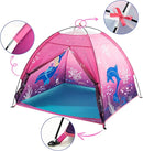 Kids Play Mermaid Tent for Kids, Play Tentes Foldable Pop Up Indoor Outdoor Party Playhouse Tents Toy for Boys Girls-47 * 47 * 41 (Pink) by TinyTreasures Baby Boutique