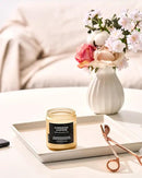 M&SENSE Gardenia Jasmine Scented Candle, 50 Hours Slow Burning Clean Non Toxic 7.05oz 2 Wicks Highly Scented Aromatherapy Candle for Housewarming Gifts, Long Lasting Fragrance for Bath & Office by CozyNest Decor