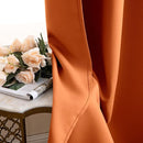 MIULEE 2 Panels Orange Back Tab Blackout Curtains 84 Inch Length for Living Room Bedroom Privacy, Rod Pocket/Pinch Pleated Fall Thermal Insulated Room Darkening Light Blocking Curtains 84 Inches Long by TinyTreasures Baby Boutique