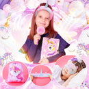 13PCS Unicorns Gifts for Girls Kids Toys 3 4 5 6 7 8 9 10 Years Old with Stationery Plush Diary with Lock/Glowing Blanket/Eye Mask/Crossbody Bag Teen Girl Birthday Christmas Unicorn Toy by TinyTreasures Baby Boutique