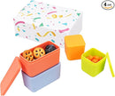 Silicone Dips Containers Compatible with OmieBox, 4 Pack Salad Dressing Container To Go for Most Bento Lunch Box, Small Snack Condiment Container with Lids for kids by TinyTreasures Baby Boutique