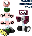 TEMI Magnets Robot Toy for 3 4 5 6 7 Year Old Boys - Transform Toys Planet Magnet Building Toys Stacking for Toddler, Learning Educational Christmas and Birthday Gifts for Kids Ages 3-7 by TinyTreasures Baby Boutique