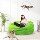 Bean Bag Chair for Adults 3FT,Soft Removable Cover for Teens/Girls Bedroom,Fluffy Giant Round Floor Beanbag Lounger Chairs (No Filler,Green) by CozyNest Decor